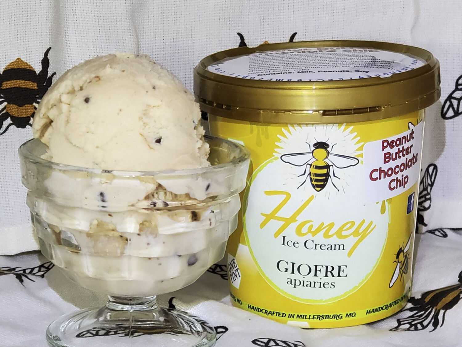 Giofre Apiaries Honey Ice Cream